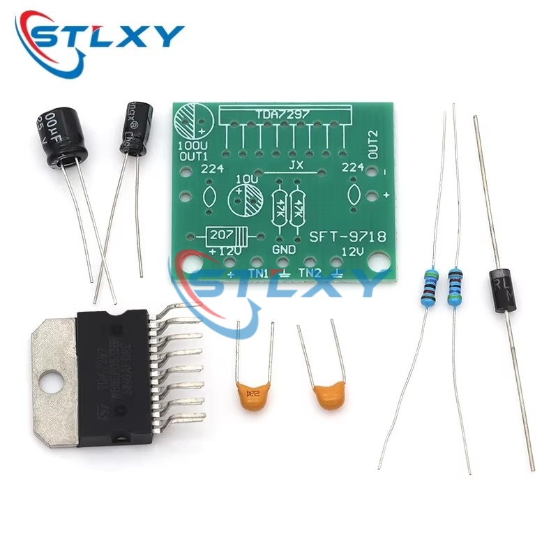 บอร์ดแอมพลิฟายเออร์ TDA7297 ลำ - Diy Audio Electronics Kit บทวิจารณ์และราคา