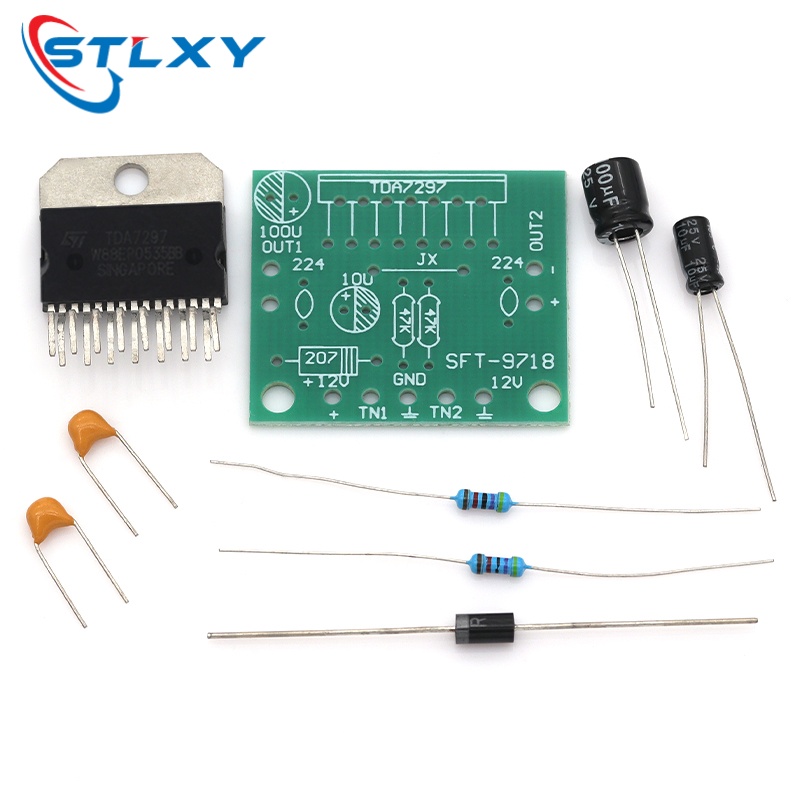บอร์ดแอมพลิฟายเออร์ TDA7297 ลำ - Diy Audio Electronics Kit บทวิจารณ์และราคา